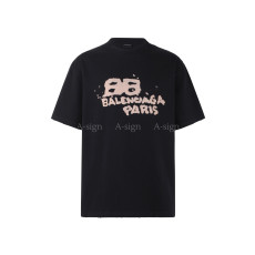 발렌시아가 핸드 드로운 BB 아이콘 티셔츠 [정상가90만원대]