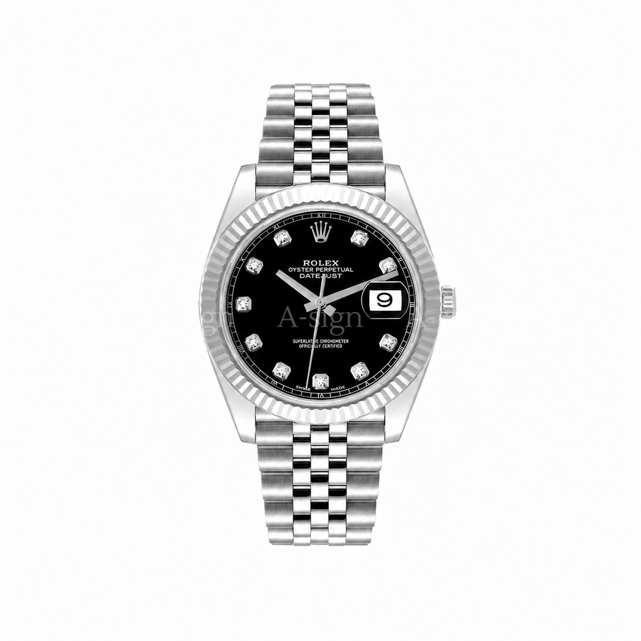 롤렉스 데이트저스트 브라이트 블랙 다이얼 텐포인트 41mm [정상가 1600만원대]